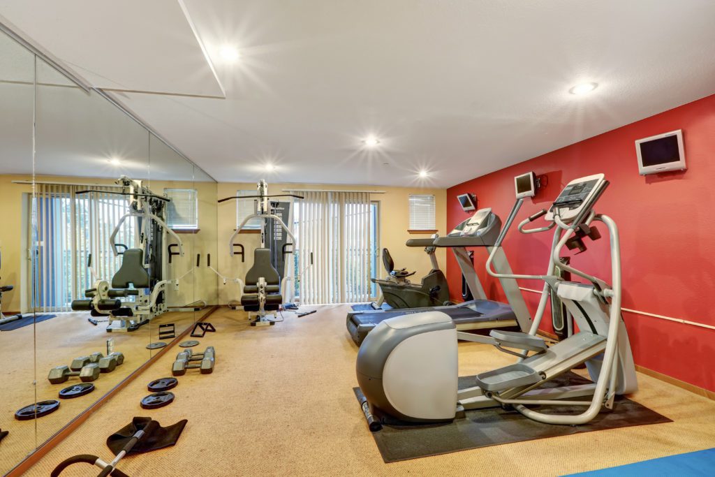 win over vacation rental guest with a home gym