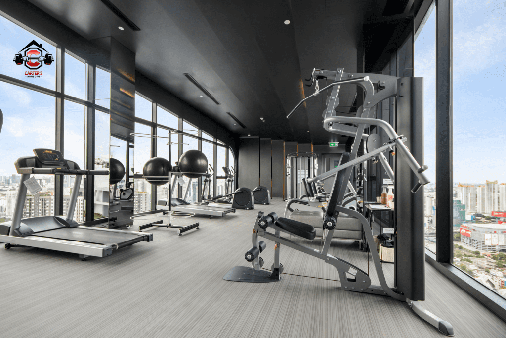 a corporate office gym
